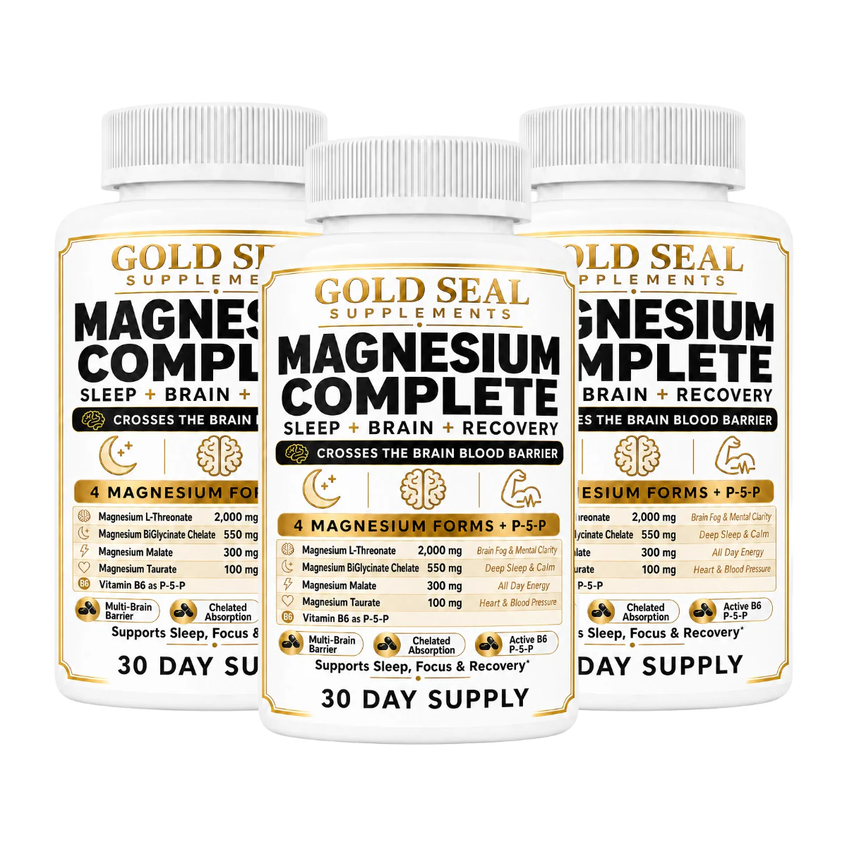 ثلاث عبوات من Magnesium Complete